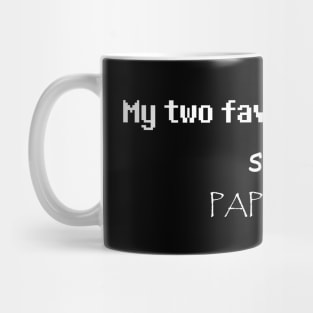 Sans & Papyrus: My Two Favorite Fonts Mug